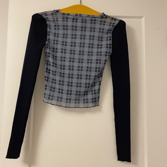Zara Mesh Longsleeve Top - Picture 2 of 3